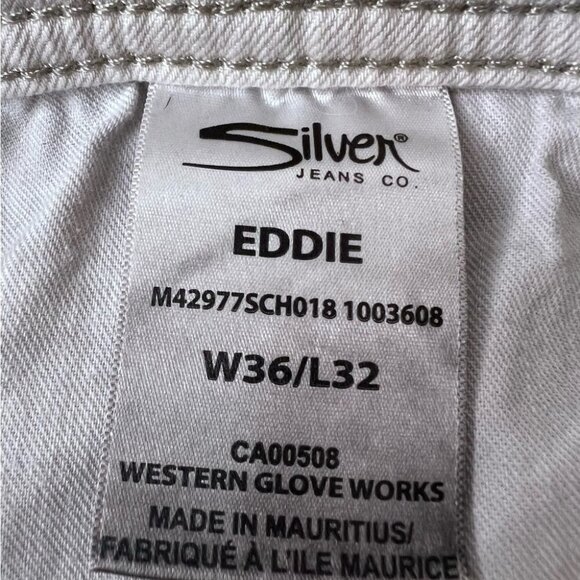 SILVER Jeans Eddie Straight Leg Size 36/32 - Picture 11 of 12